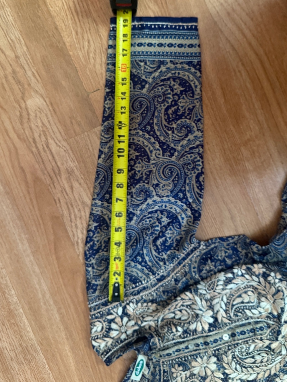 Dolma Embroidered Silk Tunic Top Navy - Picture 4 of 10